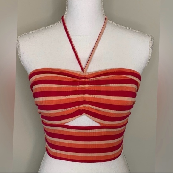 L*Space Paloma Stripe Cut out Tank Women Small New With Tag - Picture 3 of 9